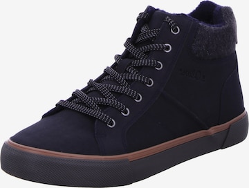 s.Oliver High-Top Sneakers in Blue: front