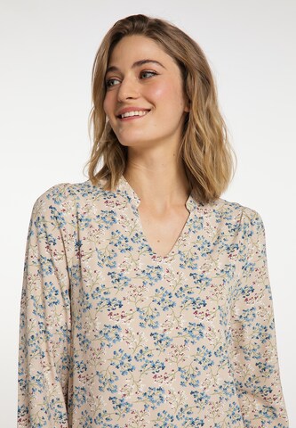 Usha - Vestido camisero en beige