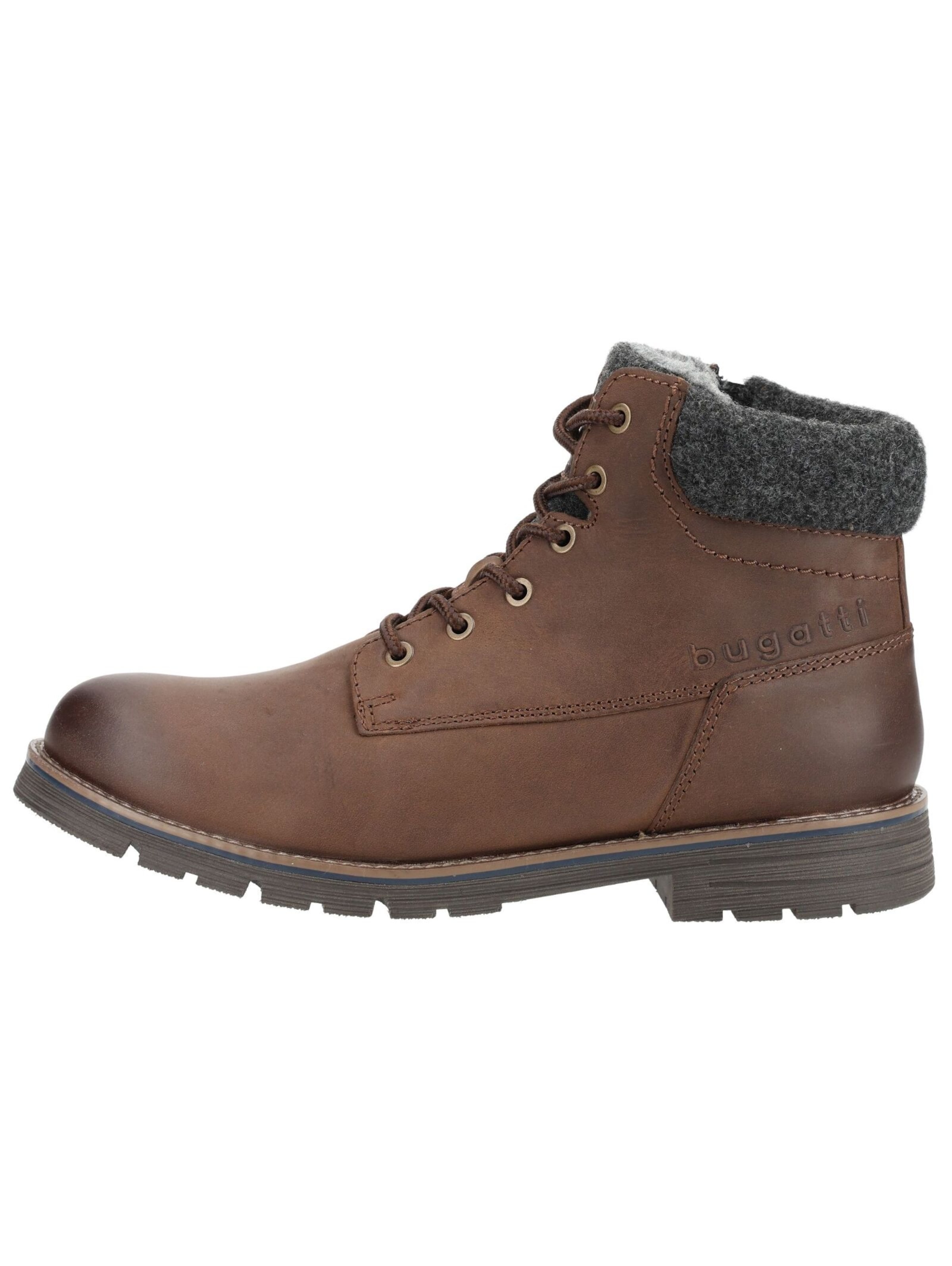 Bottines à lacets bugatti en marron