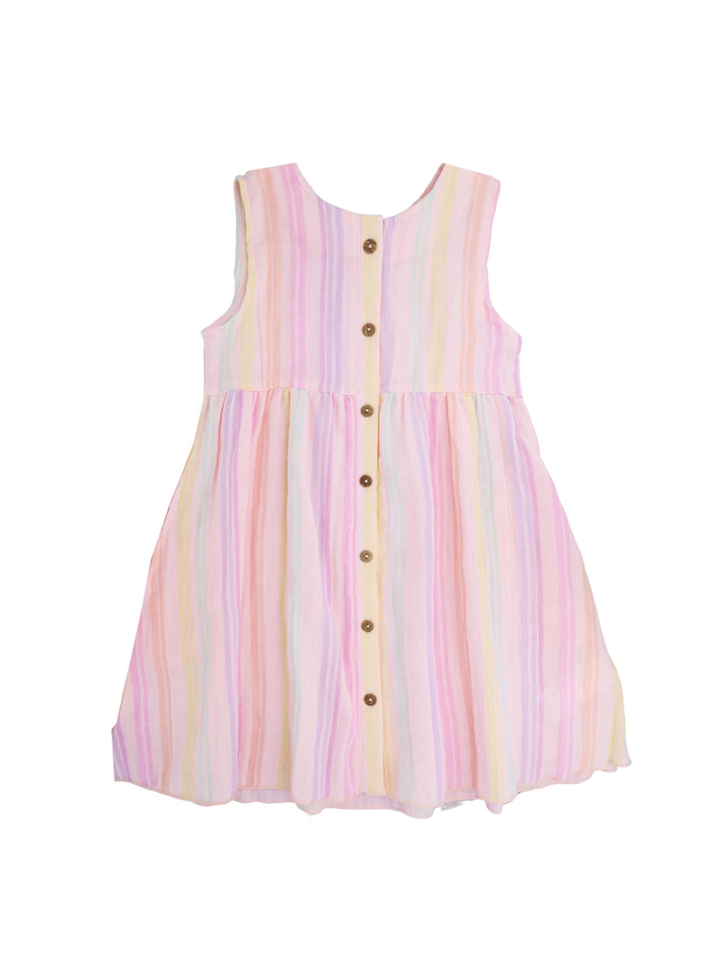 MAXIMO Kleid 'MINI GIRL-Kleid Musselinstoff, Knopfleiste, Ärmellos'‌‌‌‌ in Pink: Vorderseite