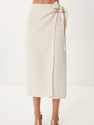 Happiness İstanbul Φούστα σε μπεζ: μπροστά