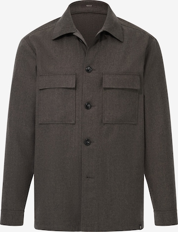 Veste mi-saison 'Flannel' Boggi Milano en marron : devant