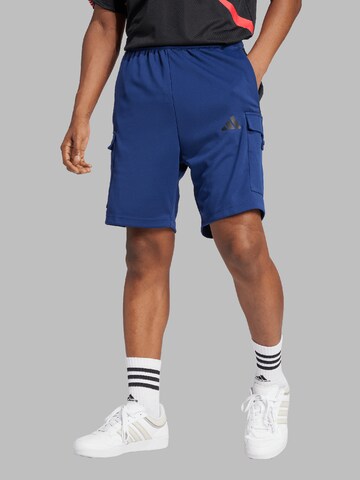 regular Pantaloni sportivi 'TIRO' di ADIDAS SPORTSWEAR in blu: frontale