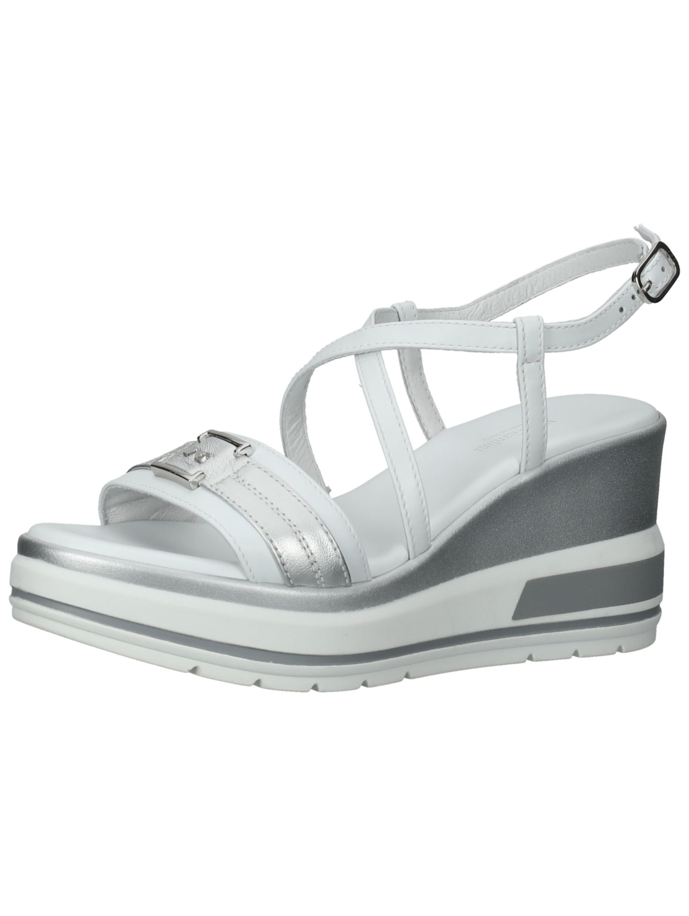 Sandalo Nero Giardini di colore argento / bianco, Visualizzazione prodotti