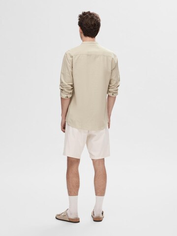 SELECTED HOMME Regular Fit Hemd in Beige