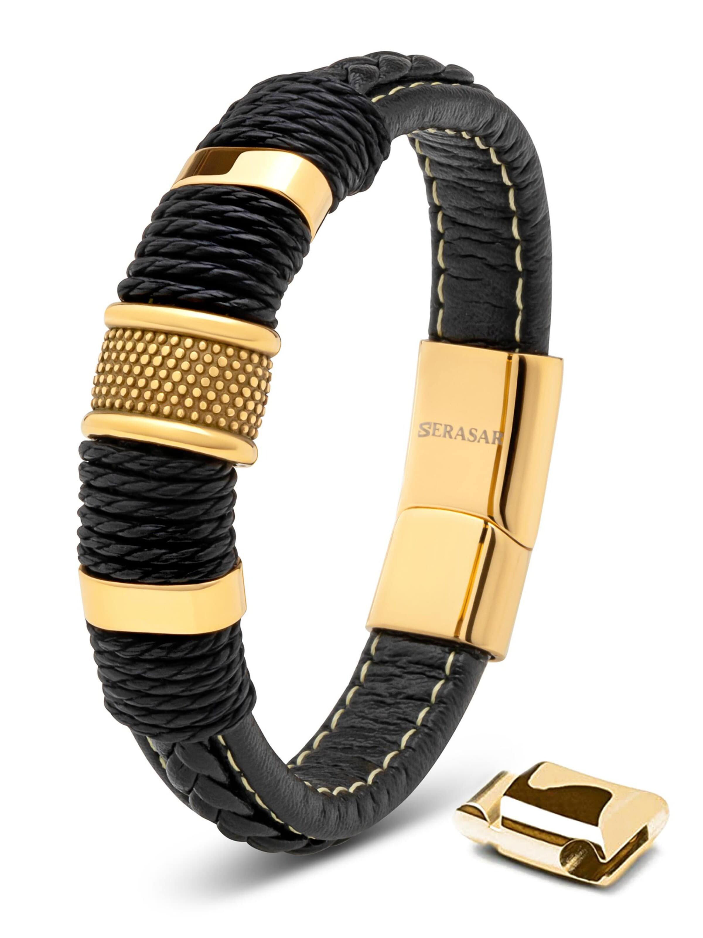 SERASAR Bracelet 'Ring' in Gold: front