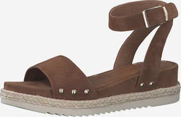 TAMARIS Strap sandal in Brown: front
