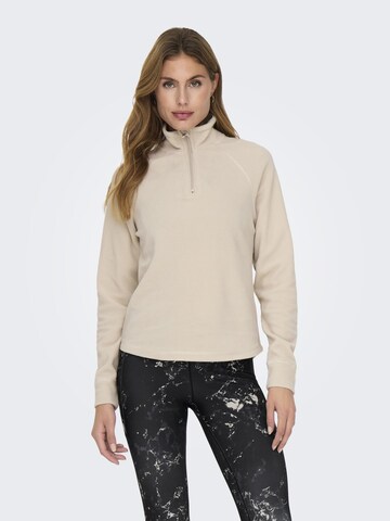 ONLY PLAY Sporttrui in Beige: voorkant