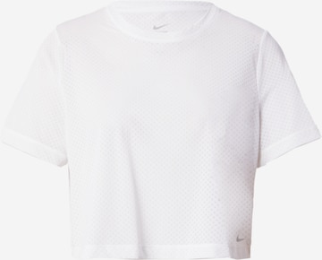 NIKE Performance shirt 'ONE CLASSIC' in White: front