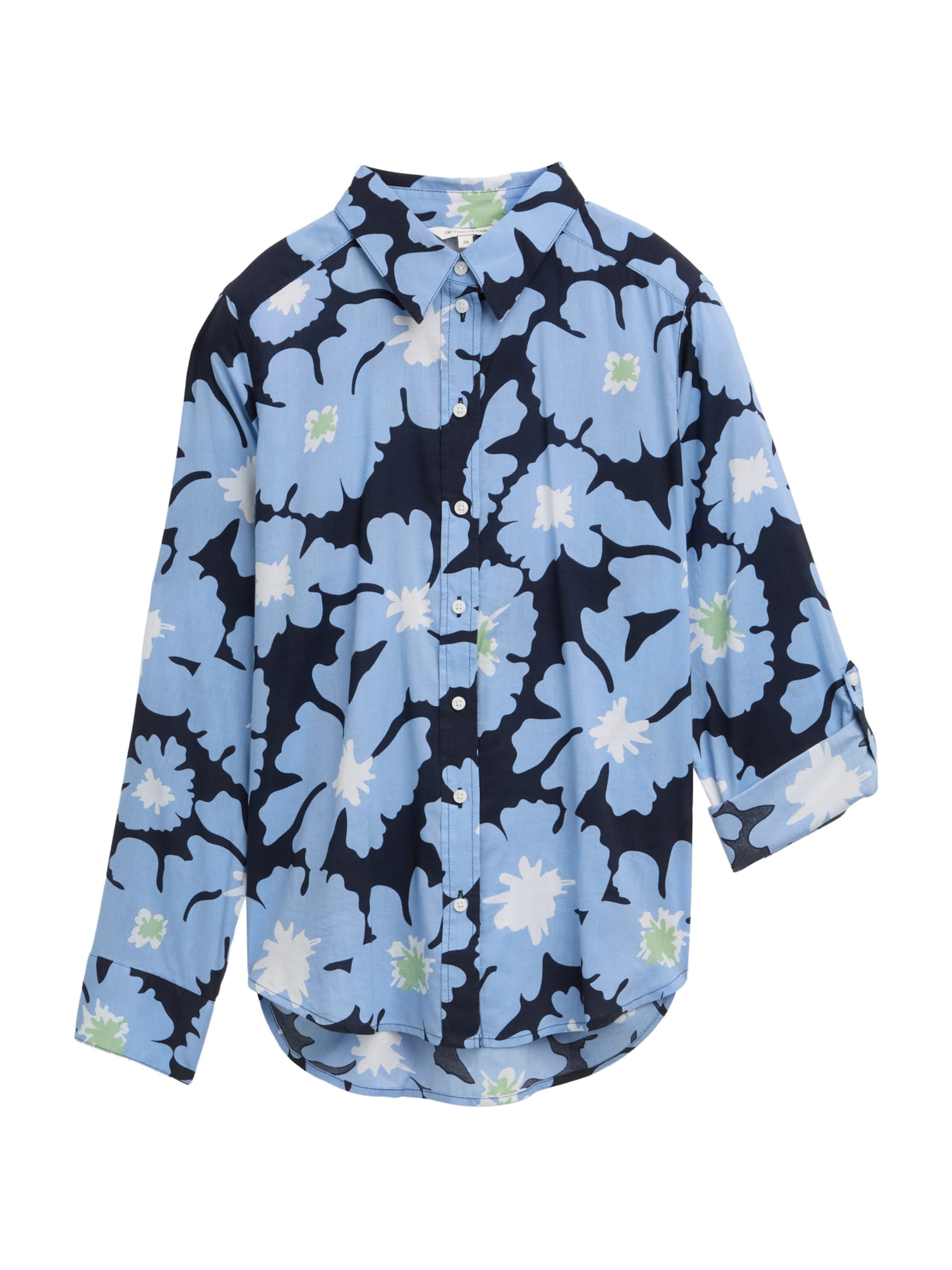 TOM TAILOR Bluse i blå: forside