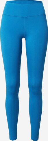 NIKE Workout Pants 'One' in Blue: front