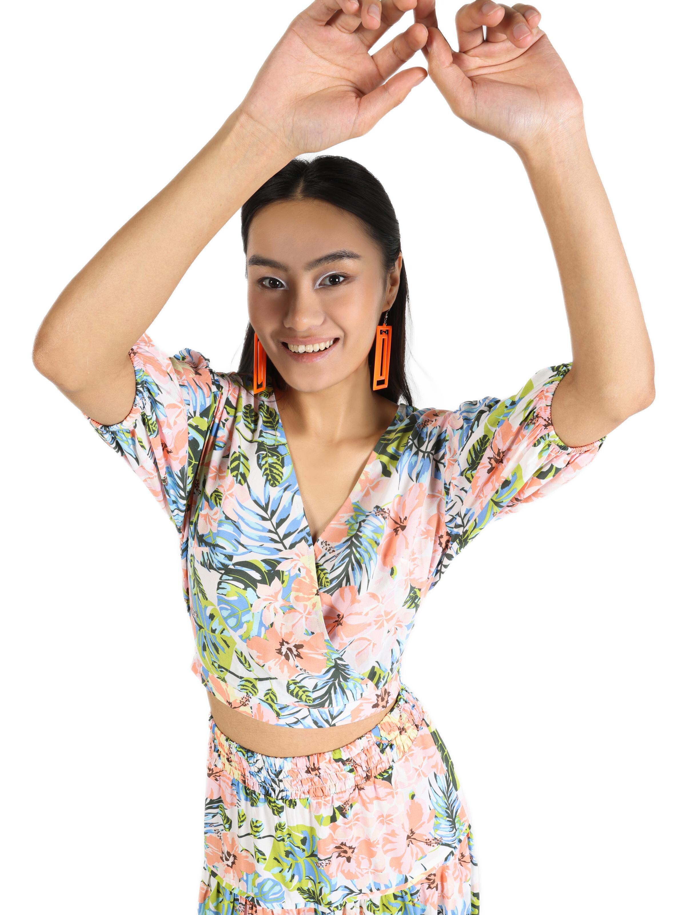 Chemisier Colin's en mélange de couleurs