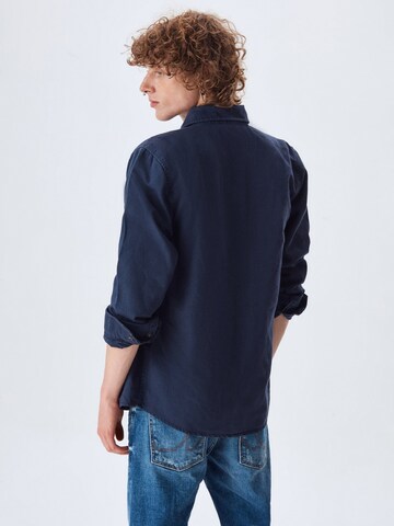 LTB Regular fit Button Up Shirt 'Sandro' in Blue