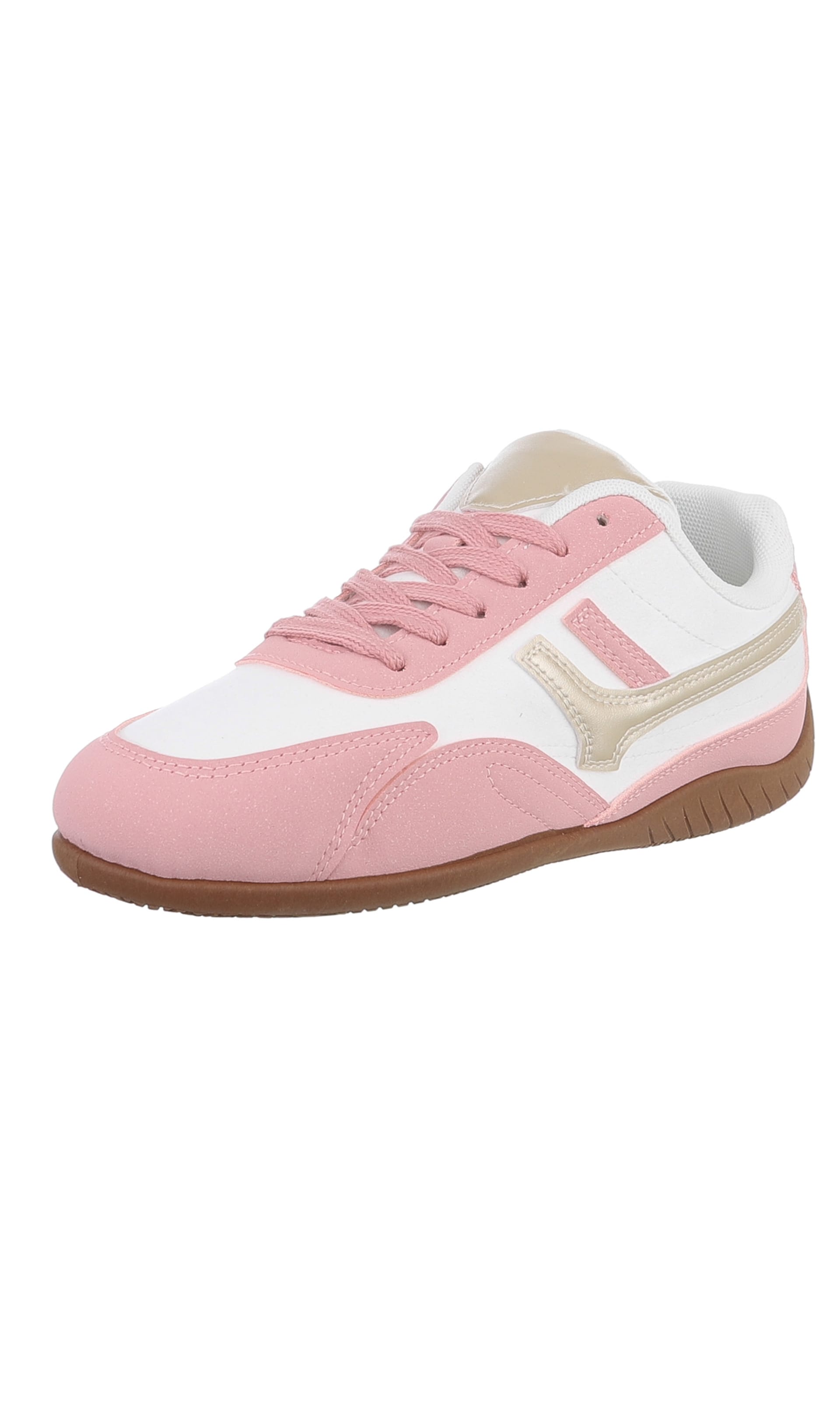 Ital-Design Sneaker in gold / altrosa / weiß, Produktansicht