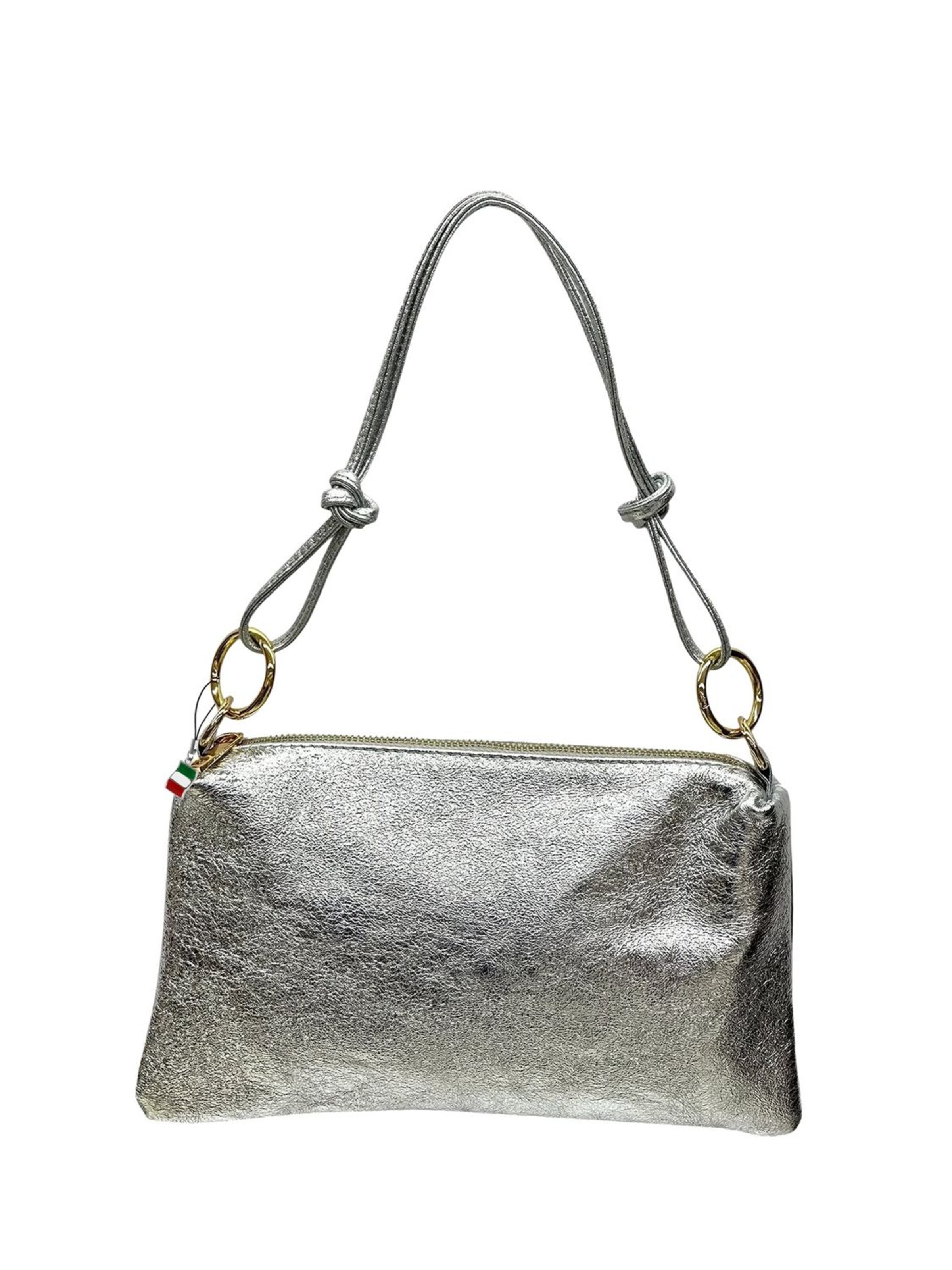 Florence Crossbody bag in Silver: front