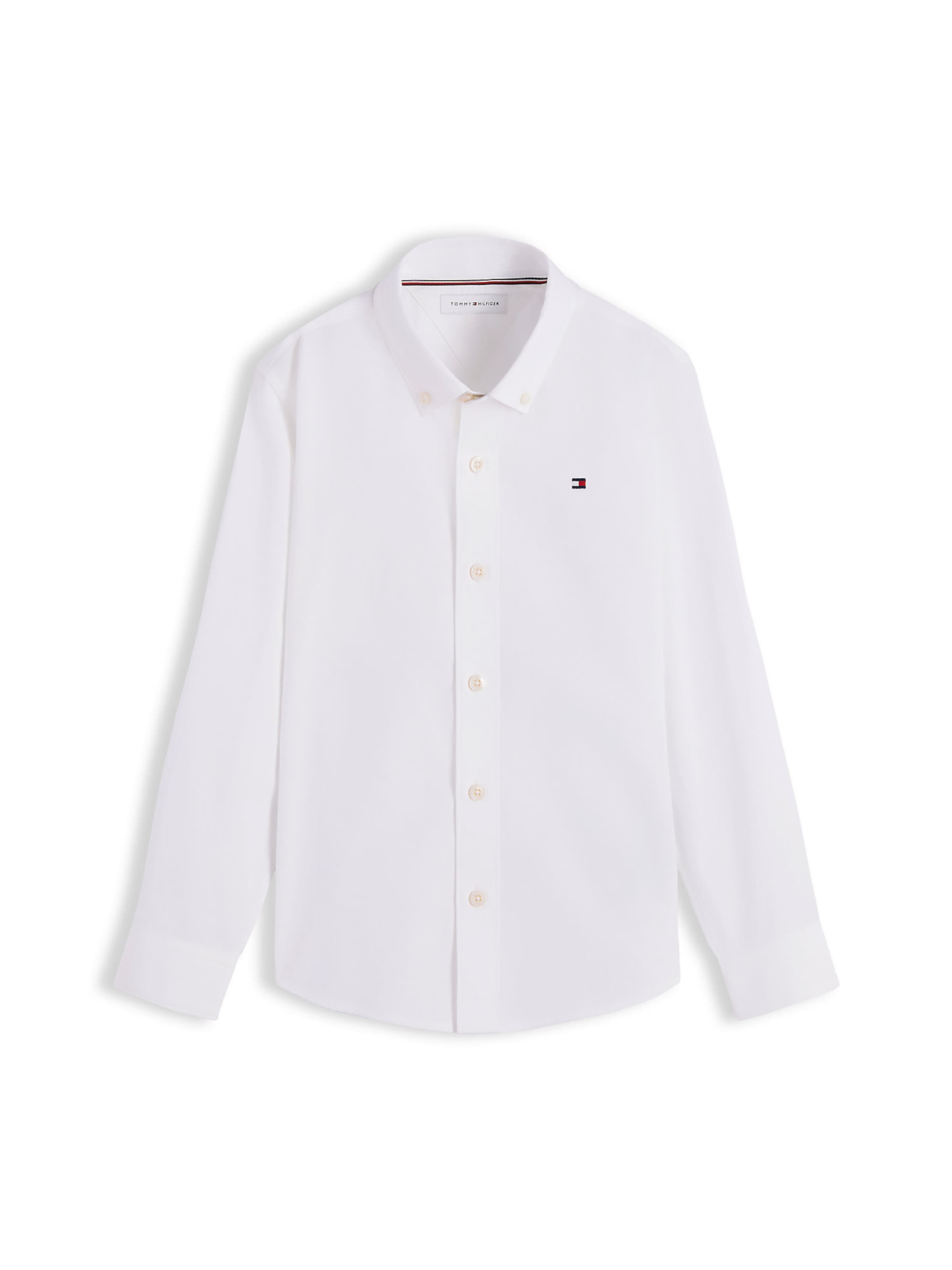 TOMMY HILFIGER Regular fit Button up shirt 'Essential' in White: front