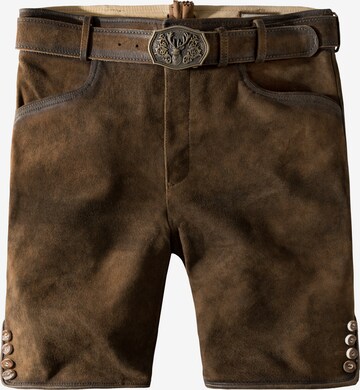 Pantalon folklorique 'Fred' STOCKERPOINT en marron : devant