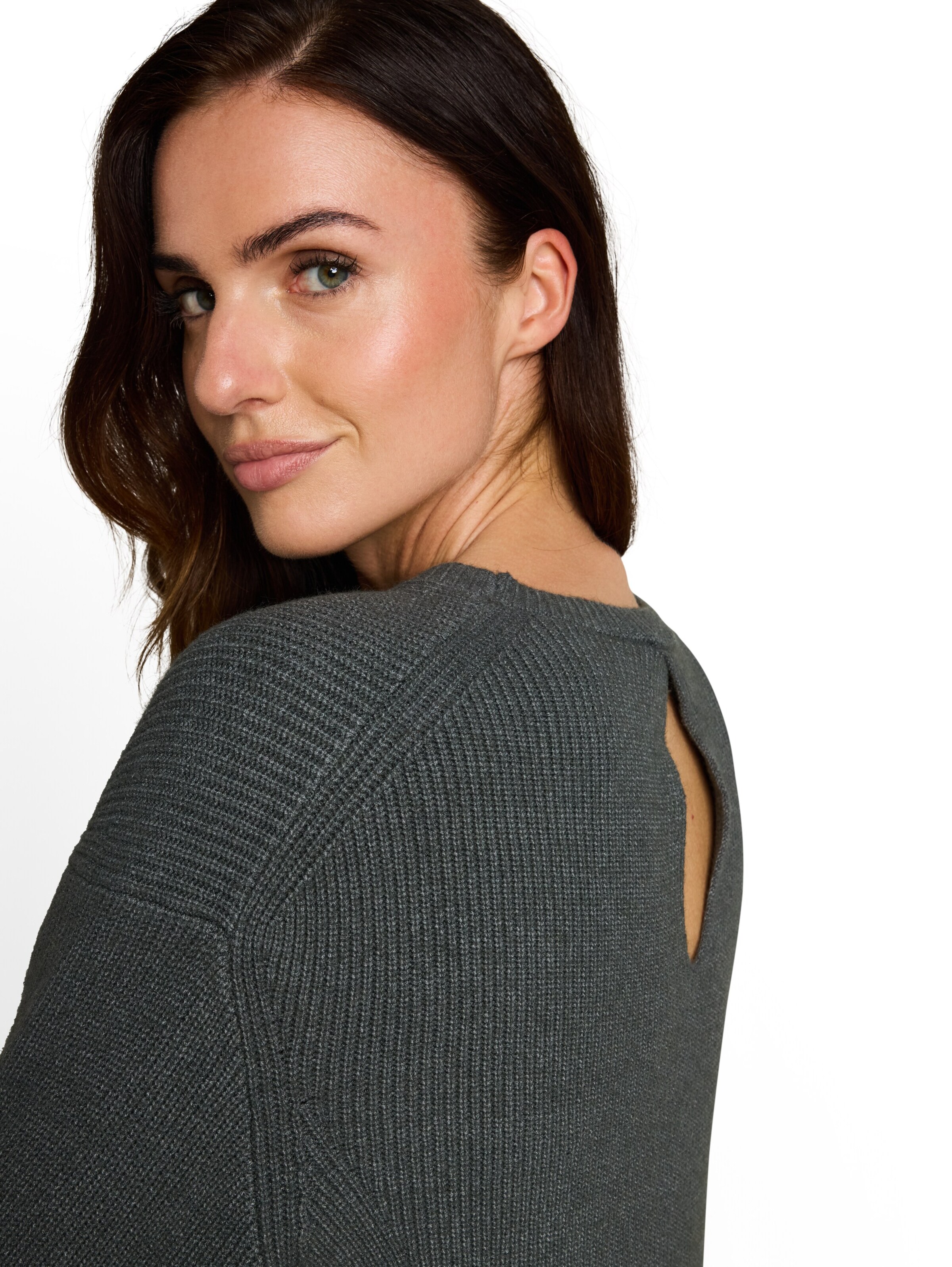 TOM TAILOR Knitted dress in Green