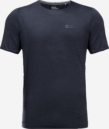 T-Shirt fonctionnel 'TRAVEL' JACK WOLFSKIN en bleu : devant