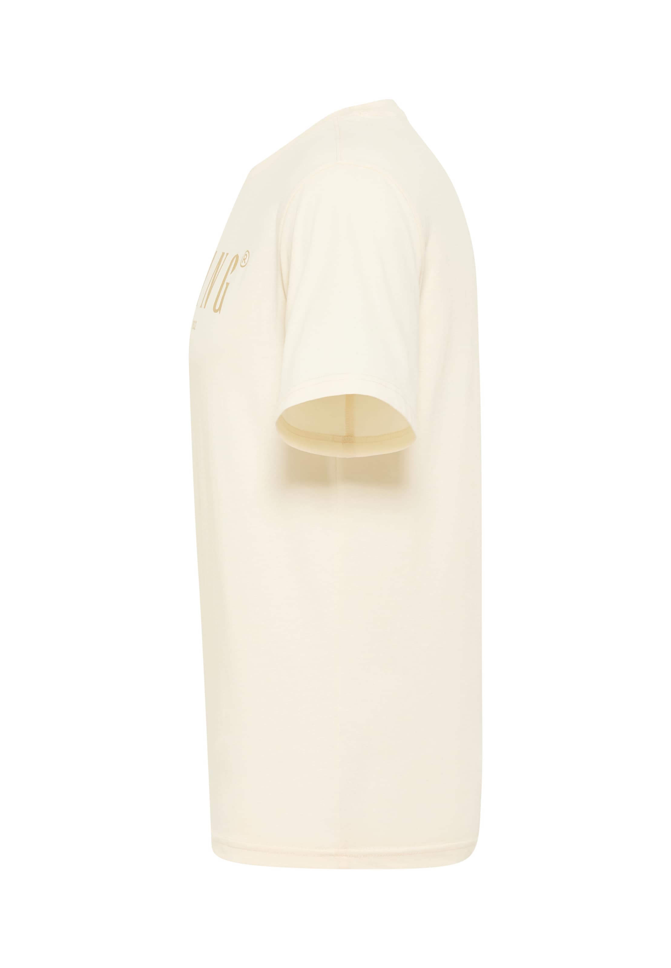 MUSTANG T-Shirt 'Style Austin ' in Beige