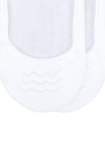 ESPRIT Füßlinge 'Basic Uni 2-Pack'‌‌ in Weiß