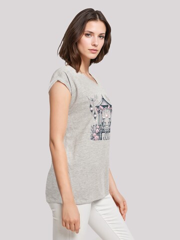 T-shirt 'Skelett Paar Valentinstag' F4NT4STIC en gris