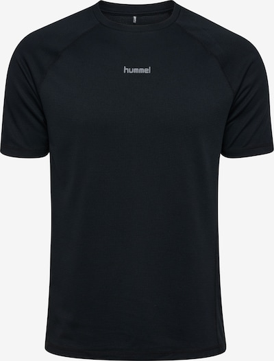 Hummel Toiminnallinen paita 'Momentum' koossa L värissä harmaa / musta, Tuotenäkymä