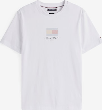 balta TOMMY HILFIGER Marškinėliai 'Ithaca': priekis