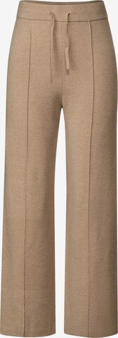 Wide Leg Pantalon STREET ONE en beige : devant