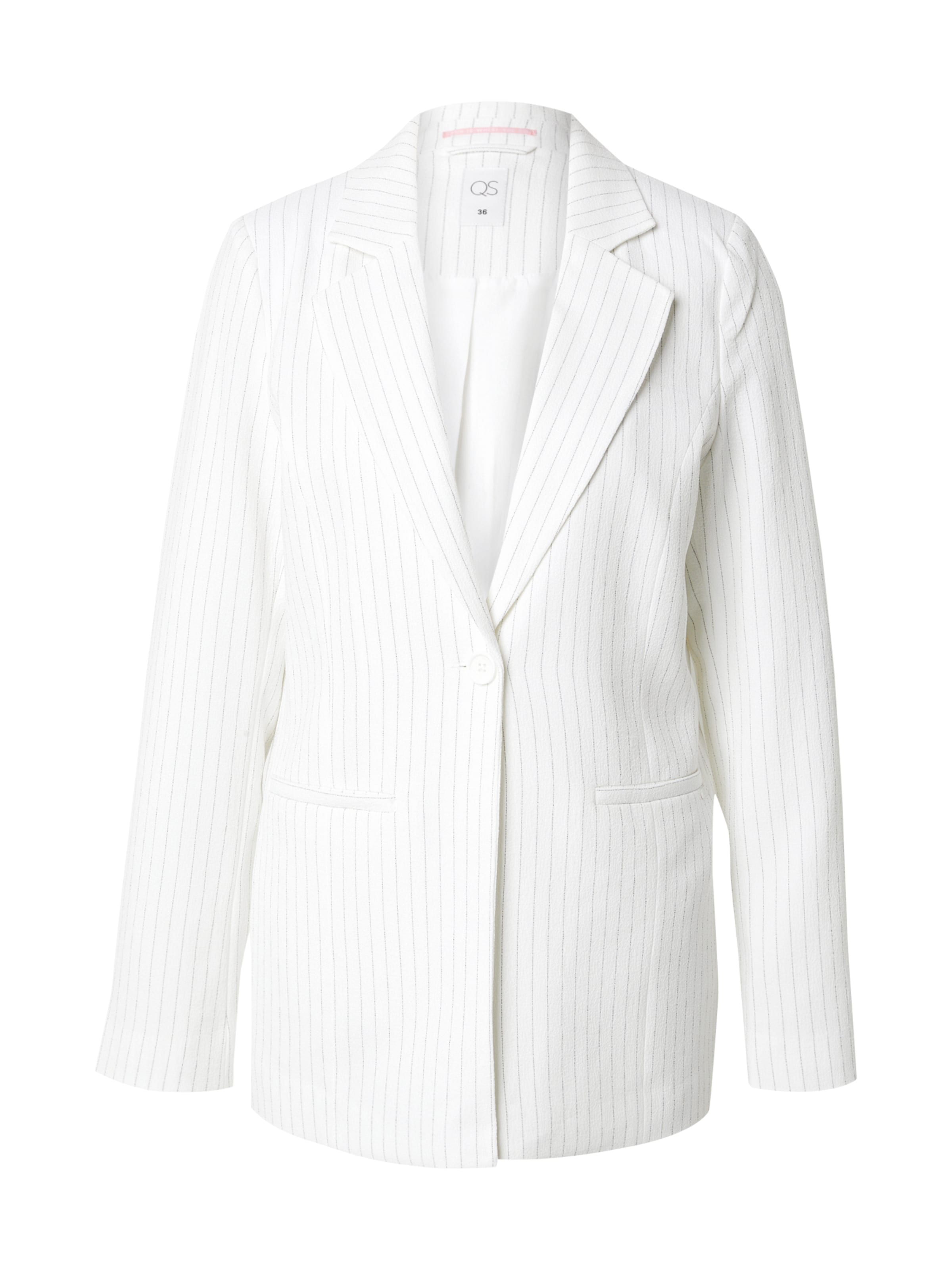 QS Blouse in Wit: voorkant