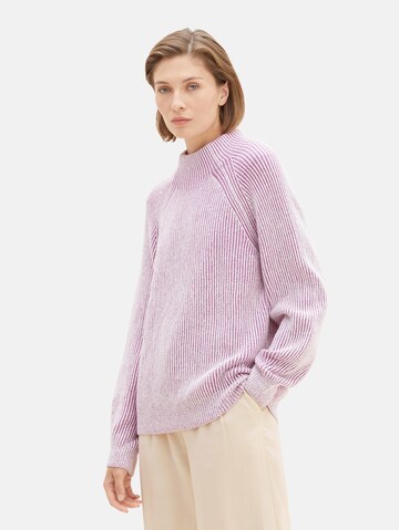 TOM TAILOR Sweater in Purple: front