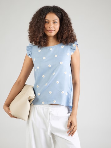 Hailys - Top 'Fl44ora' en azul: frente
