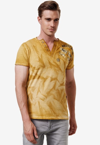 Rusty Neal Shirt in Bruin: voorkant