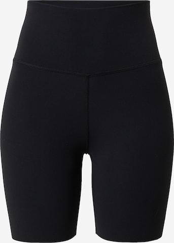 NIKE Skinny Sportsbukse i svart: forside