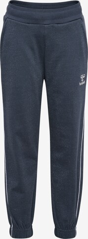 Hummel Tapered Sportbroek 'GIZELA' in Blauw: voorkant