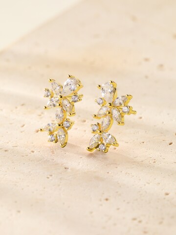 Hey Happiness Oorbellen 'Marquise Flower' in Goud