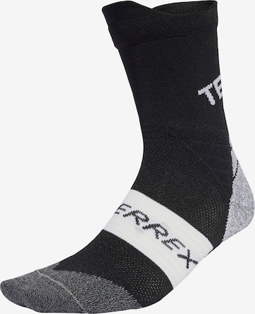 Chaussettes de sport 'Xperior' ADIDAS TERREX en noir : devant