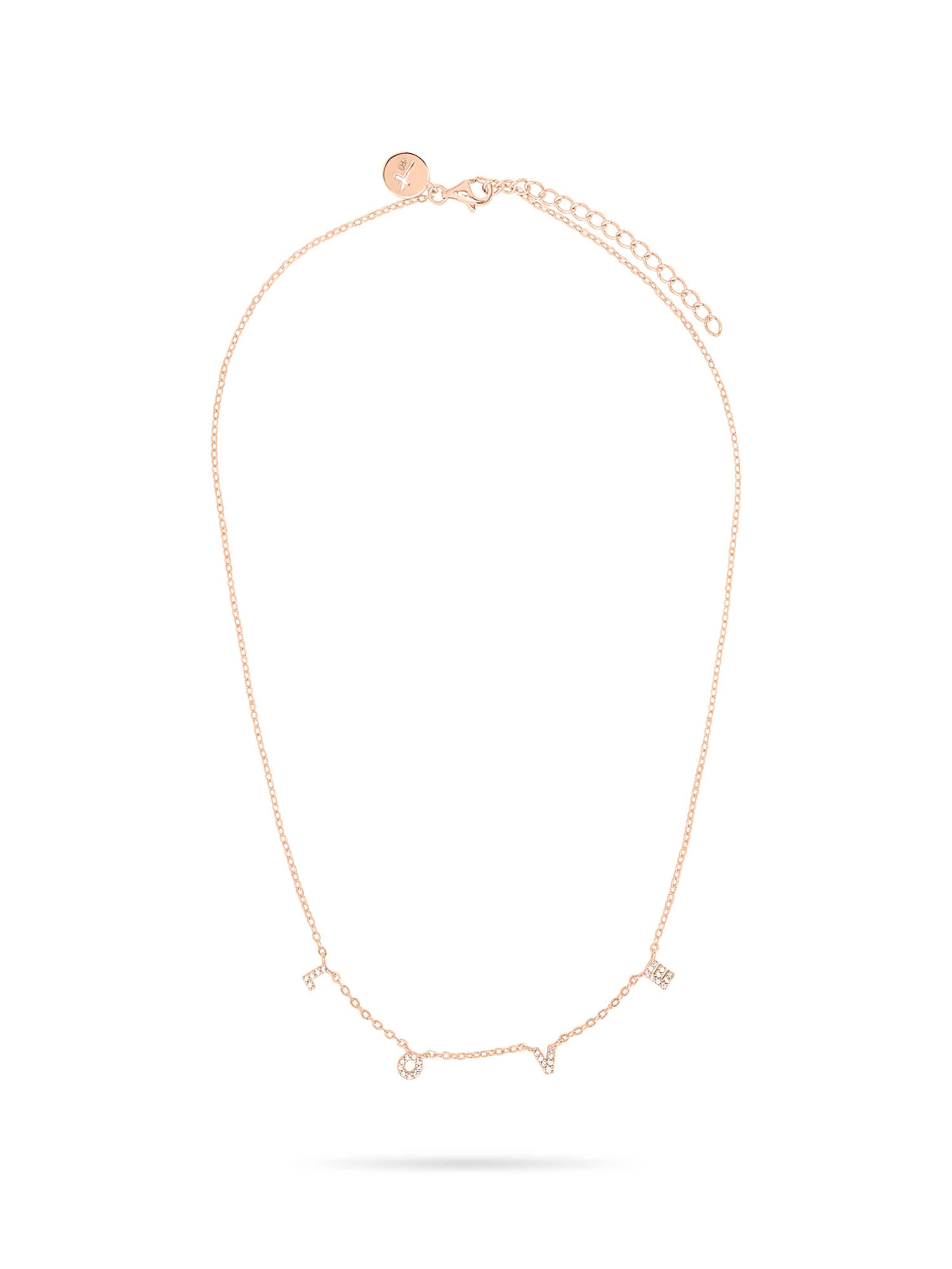 Tamaris Kette 'Silver Love' in Gold: Vorderseite