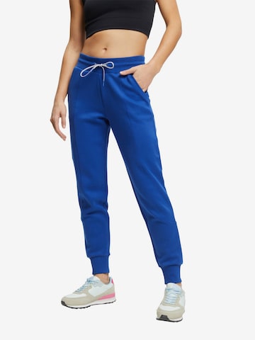 ESPRIT Tapered Sportbroek in Blauw: voorkant