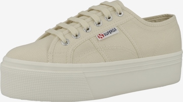 SUPERGA Sneakers low i beige: forside