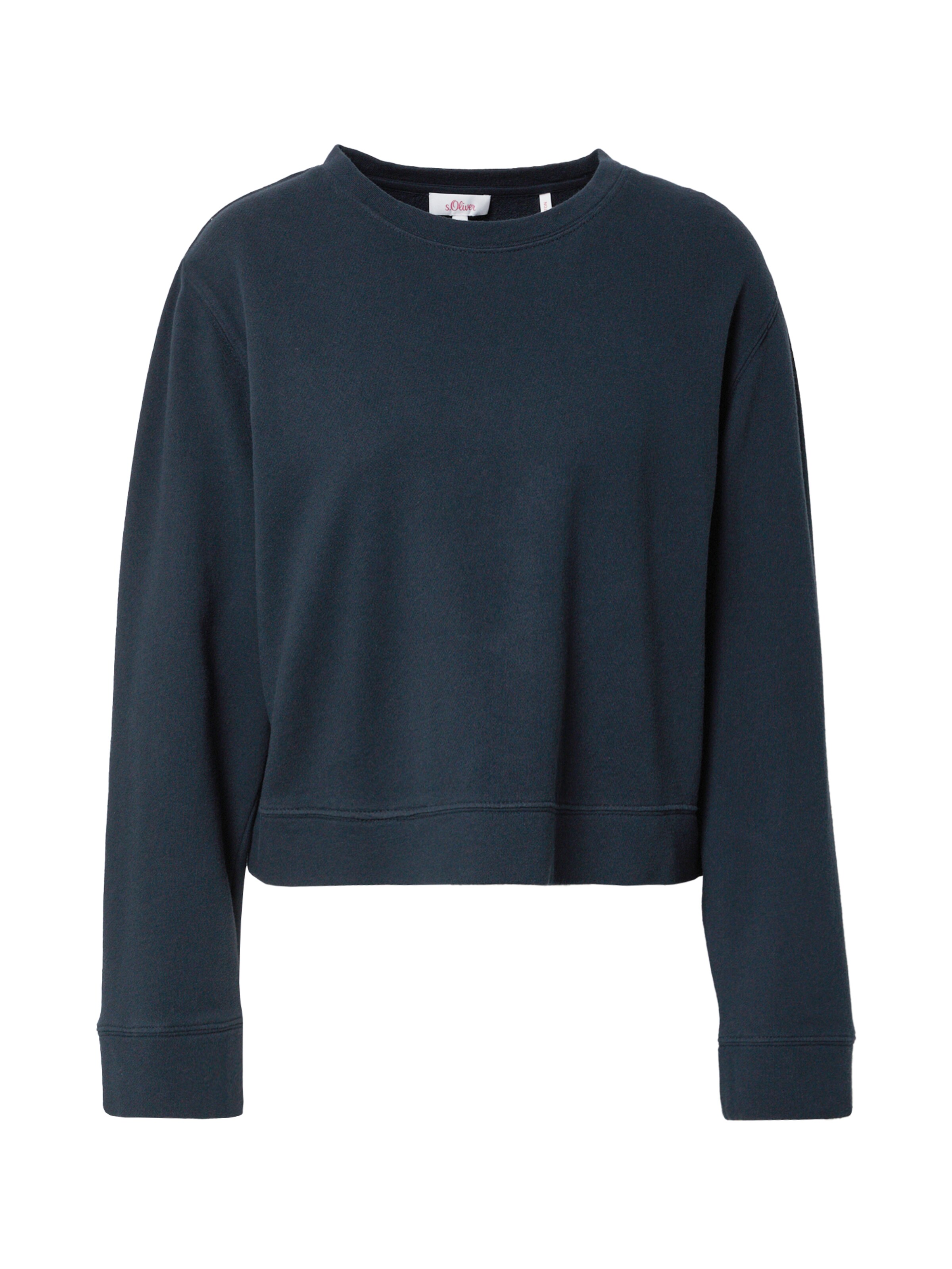 s.Oliver Sweatshirt in Schwarz: Vorderseite