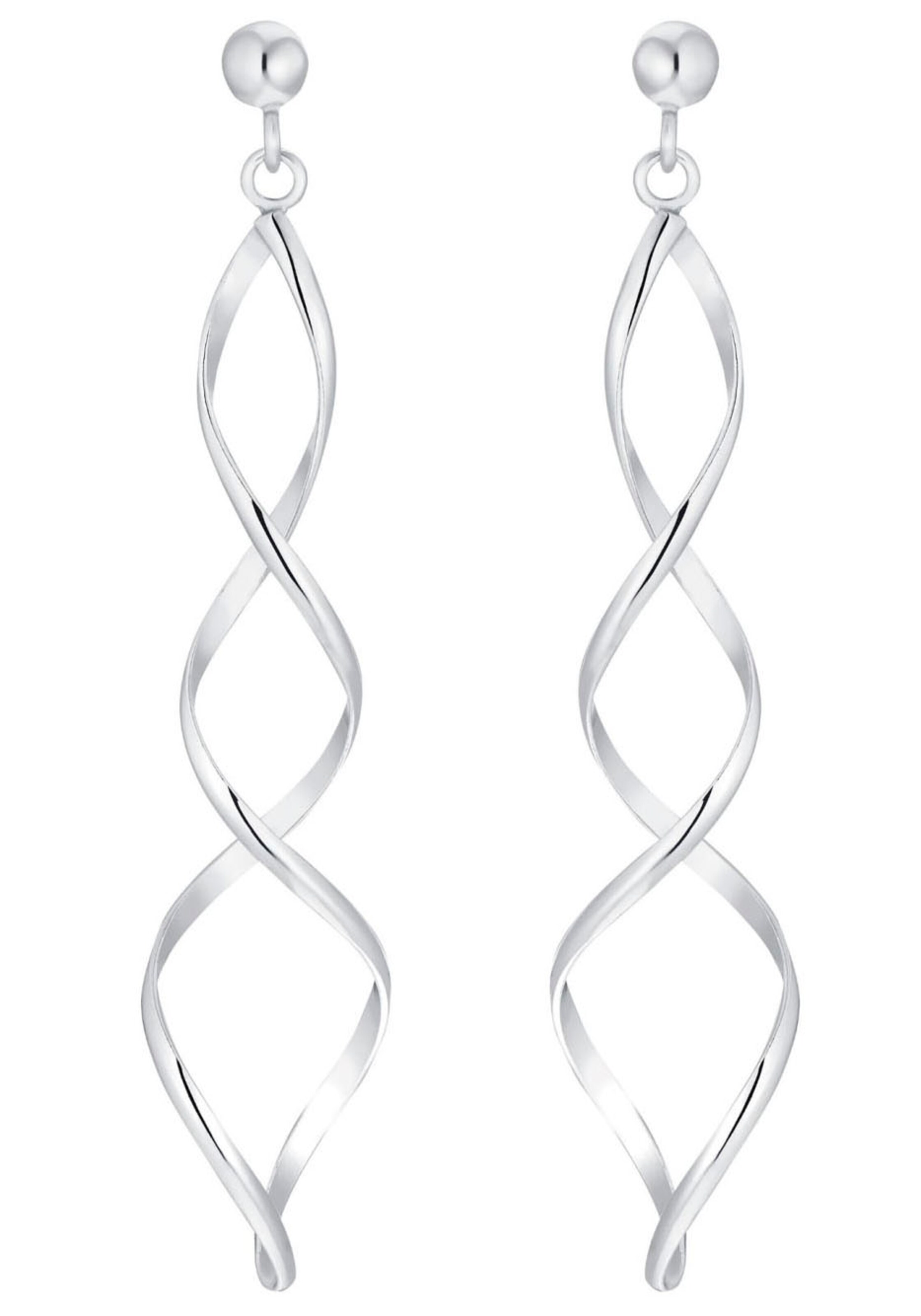 AMOR Earrings in Silver: front