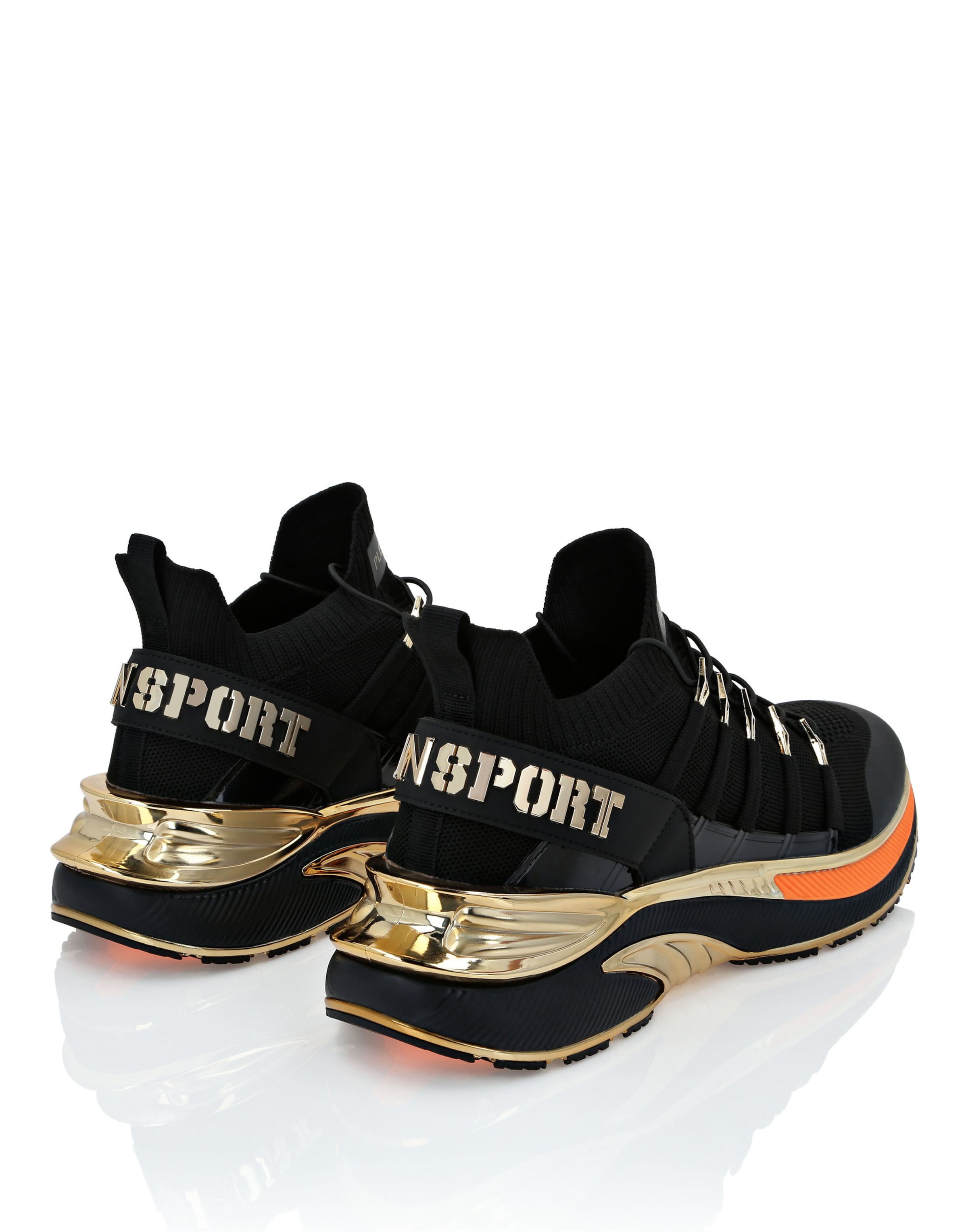 Plein Sport - Zapatillas deportivas bajas 'Chrome Surfer' en negro