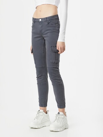 Coupe slim Pantalon cargo 'MISSOURI' ONLY en gris : devant