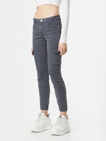 ONLY Slim fit Cargo Jeans 'MISSOURI' in Grey: front