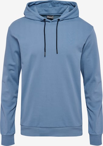 Hummel Sportsweatshirt in Blauw: voorkant