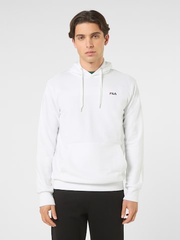 FILA Sweatshirt 'LUMEZZANE hoodie'‌‌‌‌‌ in Weiß: Vorderseite