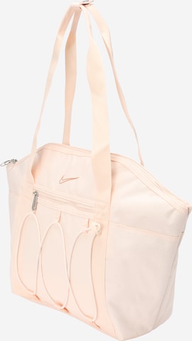 NIKE - Bolsa de deporte en beige: frente