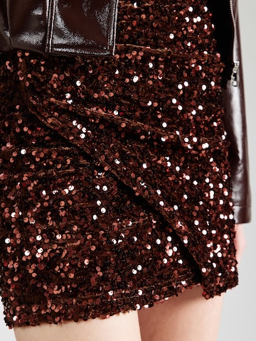 TOPSHOP Φούστα 'DOTTY' σε καφέ