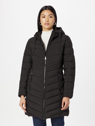 Palton de iarnă de la Lauren Ralph Lauren pe negru: față